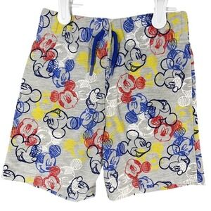 Mickey Mouse Sweat Shorts 2T Toddler Disney Elastic Waist